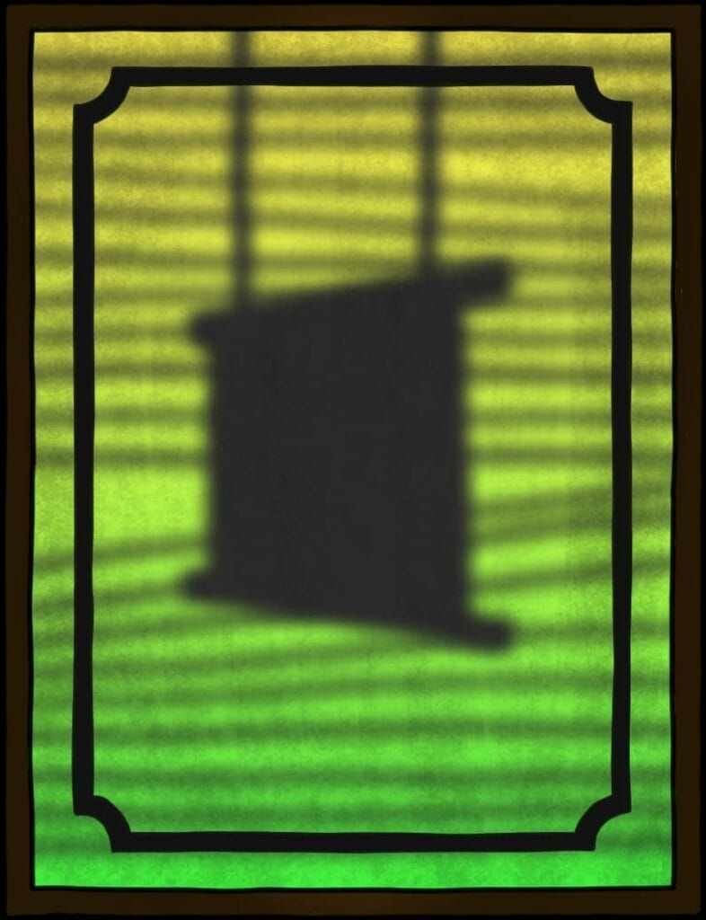 Milchglas-Panel mit E-Reader-Silhouette